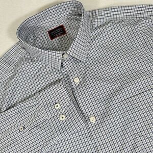 UNTUCKit Men's XXL Blue Red Gray Plaid Beaumont Long Sleeve Button Up Shirt